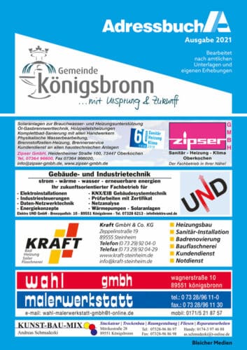 Adressbuch Königsbronn 2021